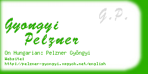 gyongyi pelzner business card